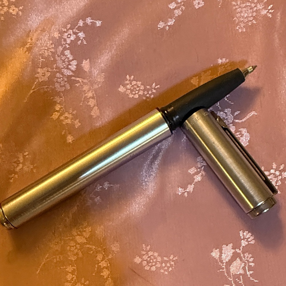 Sleek Silver and Black Pen by schaeffer
